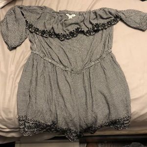 American eagle off the shoulder romper